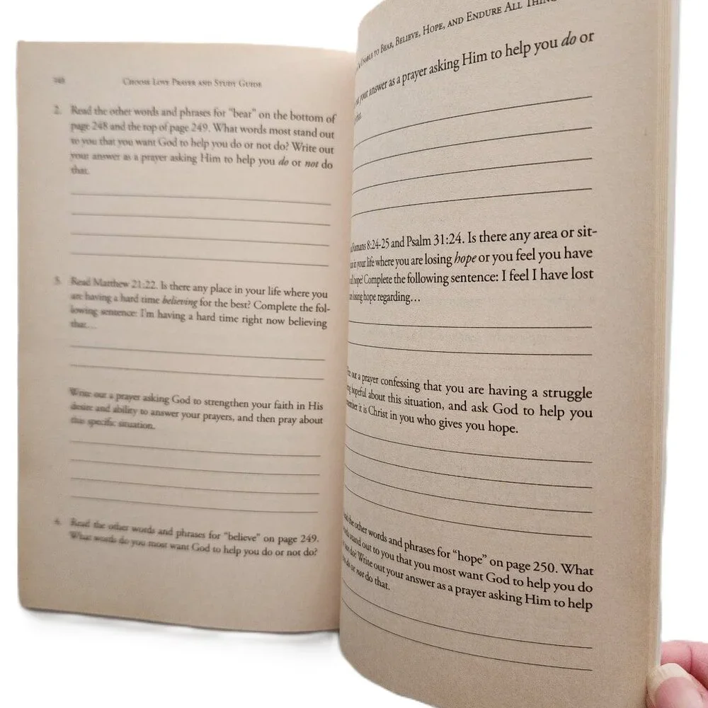 Choose Love The Three Simple Choices...& Prayer Study Guide Set by Omartian NEW